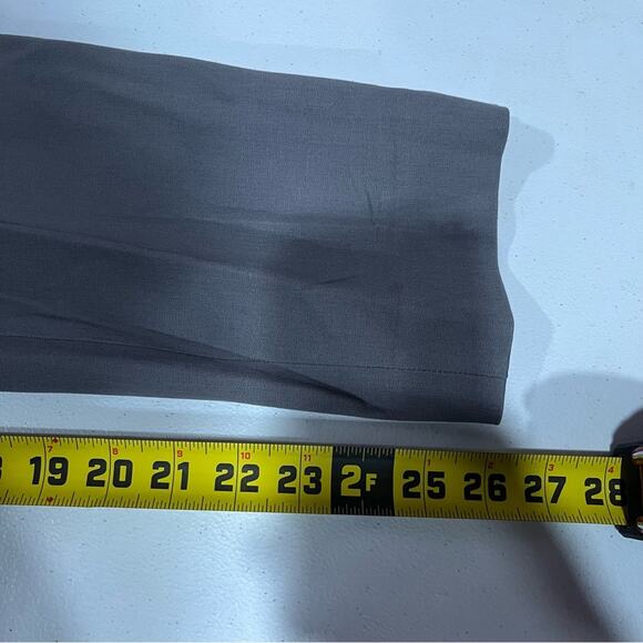 NWT Crown & Ivy Cary Bi Stretch Fly Front Pants Grey SHORT - Picture 8 of 8